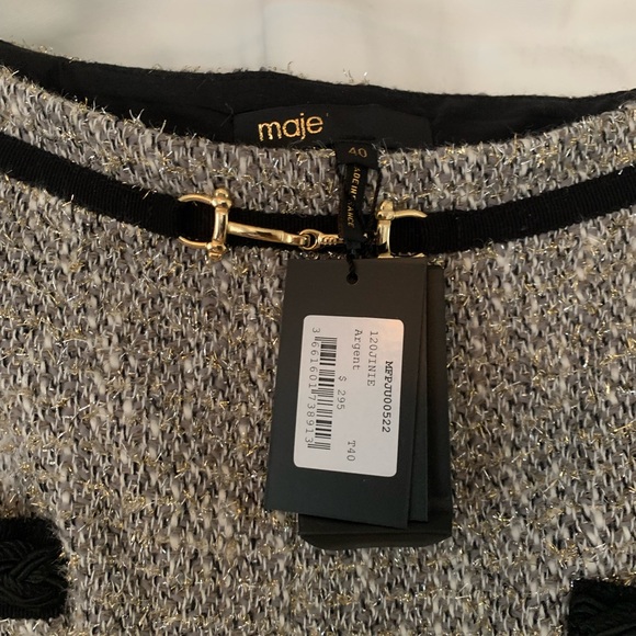 Maje Jinie Recycled Cotton Tweed Mini Skirt - Picture 3 of 4